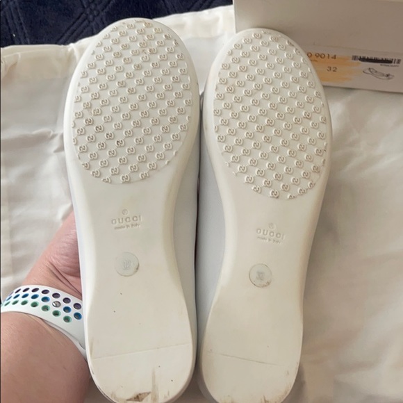 Gucci White Gomma Nappa Iris Sz 32 - Picture 4 of 14